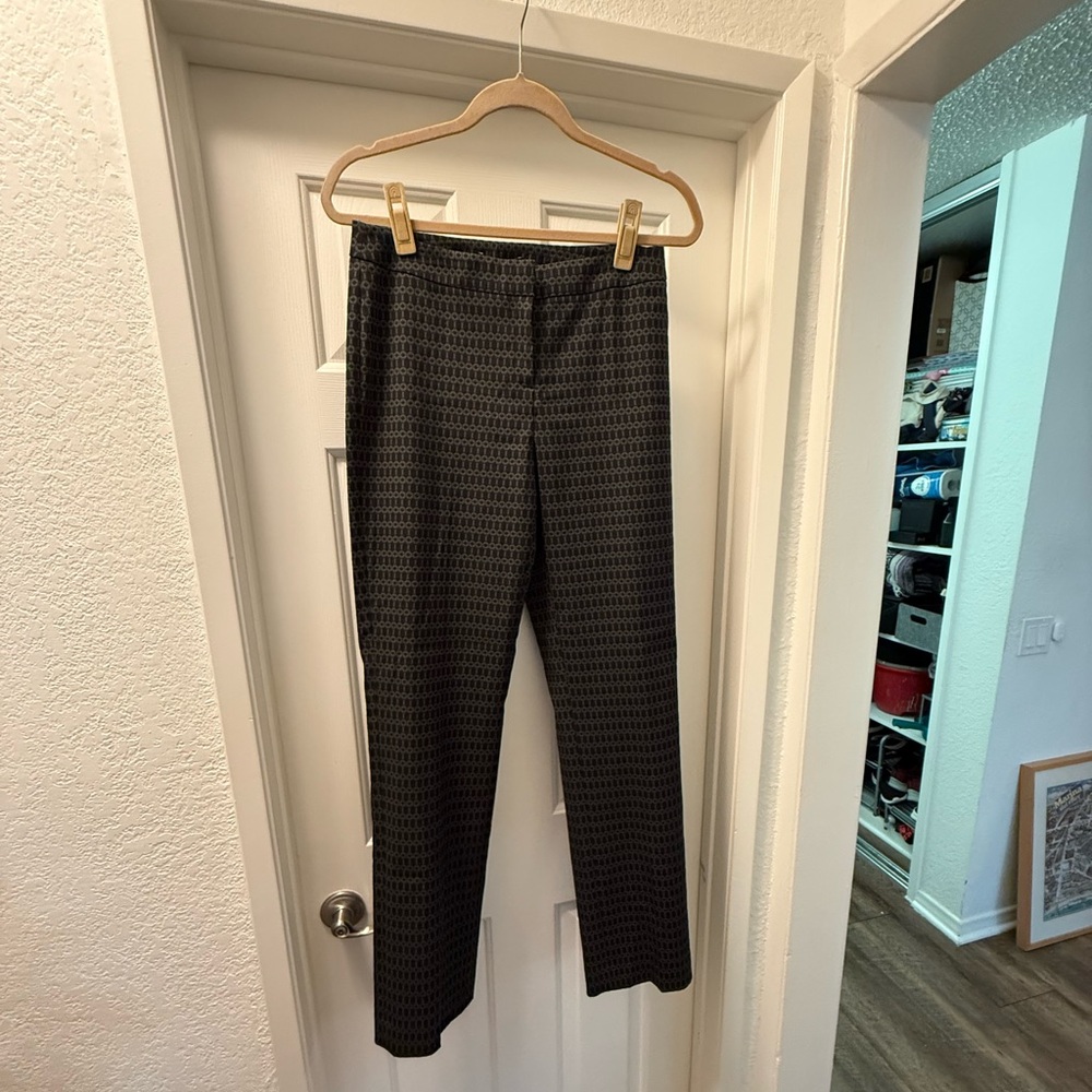 Lafayette 148 New York Women’s Black Geometric Pants
